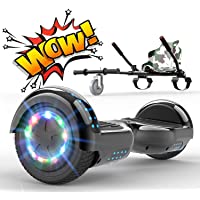 RCB Hoverboard Patinete Eléctrico Self Balancing Scooter de Auto-Equilibrio Luces LED Integradas con Hoverkart Go-Kart…